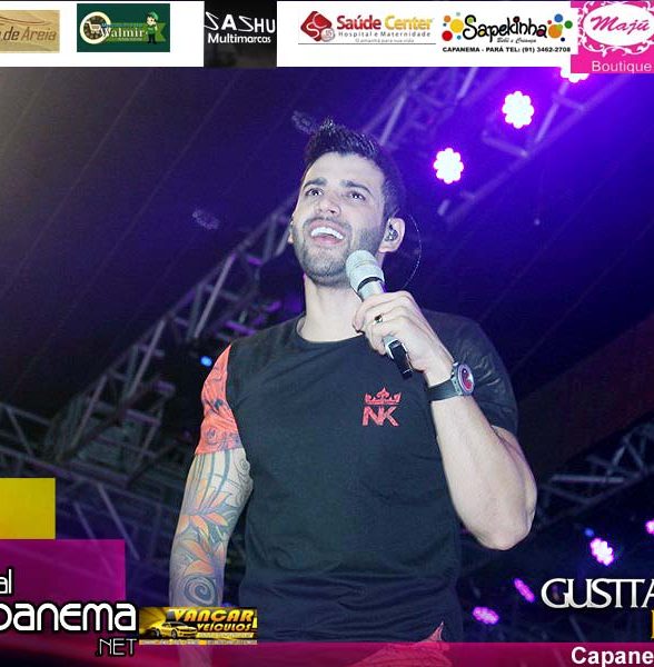 Gustavo Lima na inauguração do Jardim Capanema