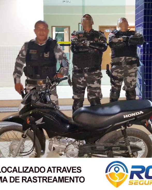 Moto roubada é rastreada e localizada pela PM em Capanema