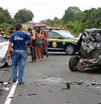 Acidente deixa uma vá­tima fatal e outras feridas na BR-316 proximo a Capanema