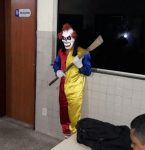 Palhaço assustador é detido pela Polá­cia Militar de Bragança