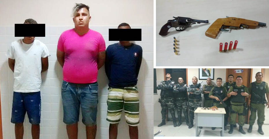 Assaltantes armados são presos após denúncia em Capanema