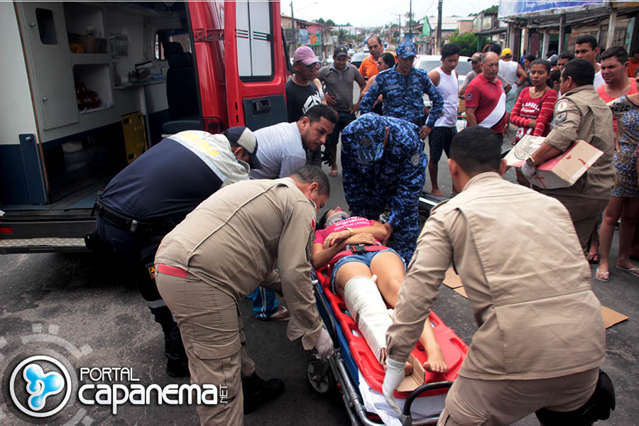 Colisão entre moto e carro deixa um ferido em Capanema