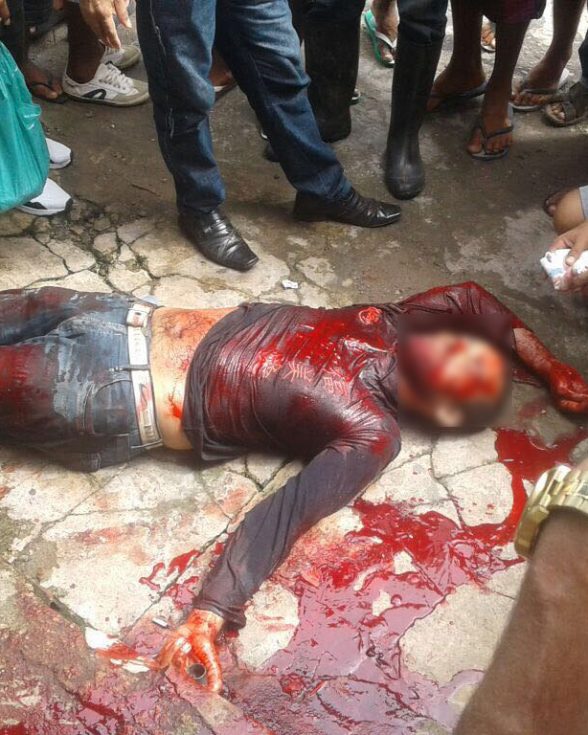 Homem e esfaqueado no centro comercial de Capanema