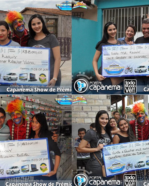 Entrega da 100Â° extração do Capanema Show de Prêmios