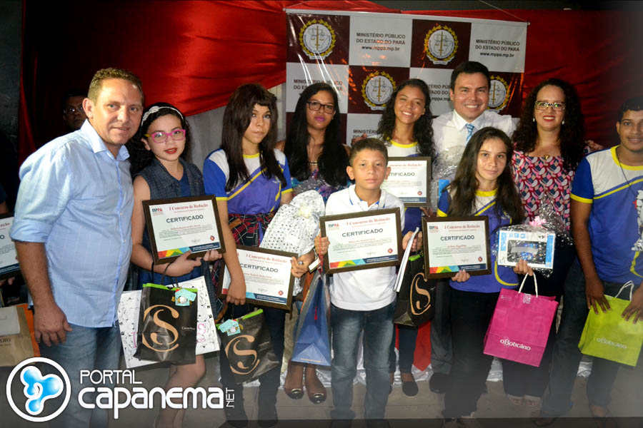 MP de Capanema e parceiros realizam premiação do â€œI Concurso de Redação da Promotoria de Justiça de Capanemaâ€.