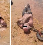 Corpo amarrado a peças de automóvel é encontrado na Jazida – B9, próximo a Capanema.