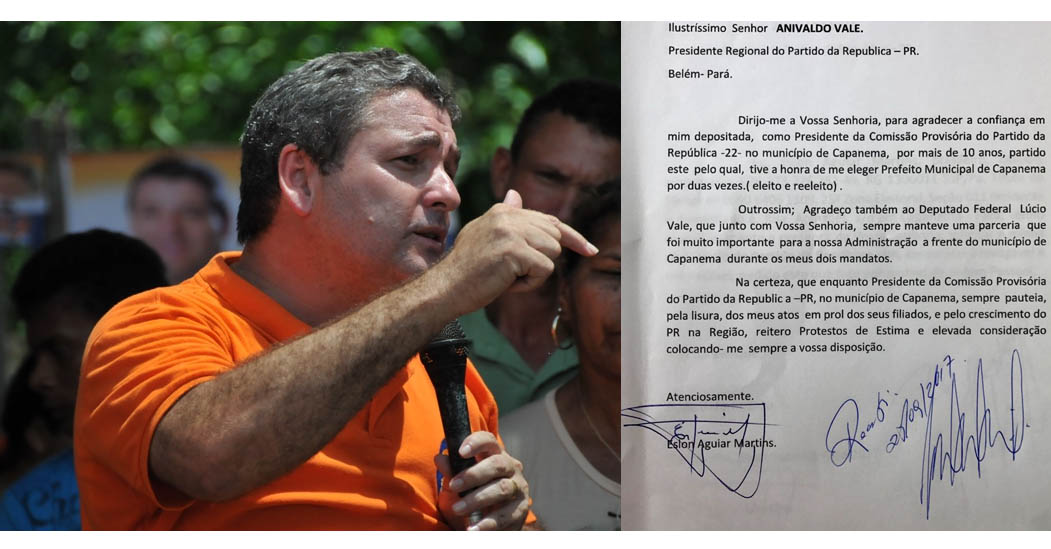 Ex-prefeito de Capanema Eslon Martins, deixa o PR após 10 anos de filiação.