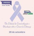 Lei cria o â€œDia Estadual de Conscientização e Orientação sobre o Cá¢ncer de Está´magoâ€ no Pará