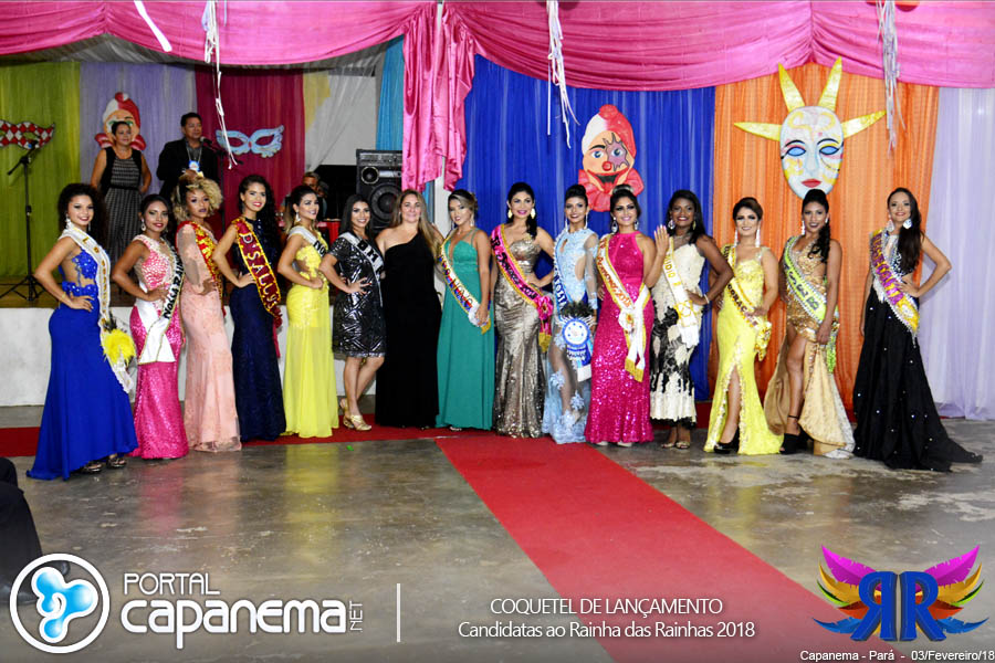 Coquetel de lançamento das Candidatas ao Rainha das Rainhas do Carnaval 2018 de Capanema