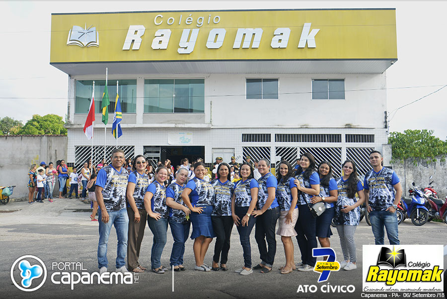 Colégio RAYOMAK realiza desfile cá­vico em alusão ao 7 de Setembro