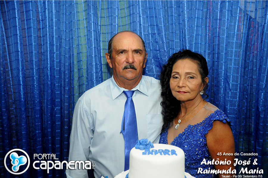 Comemoração de 45 Anos de Casados de Antonio José e Raimunda Maria em Tauari