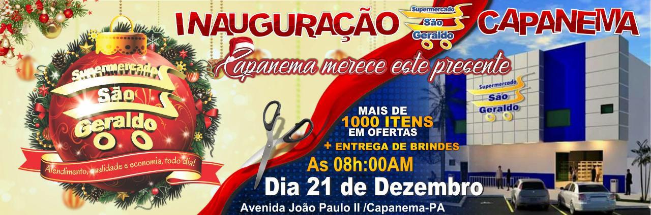 Supermercado São Geraldo irá inaugurar dia 21 em Capanema.
