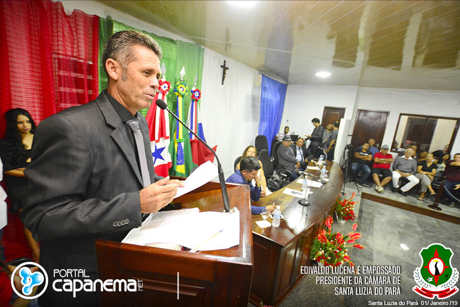 Vereador Edivaldo Lucena é empossado presidente da Cá¢mara de Santa Luzia do Pará (47)