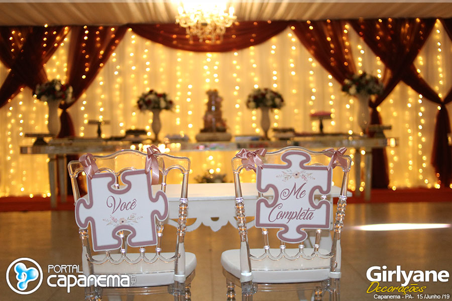 Girlyane Decorações promoveu linda festa de casamento em Capanema