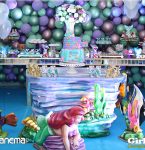 Girlyane Decorações promoveu festa infantil com o Tema â€œPequena Sereiaâ€