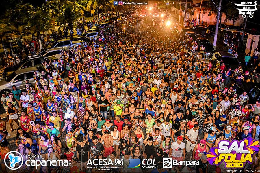 Sal Folia 2020 é o mais badalado e o maior carnaval de Salinópolis