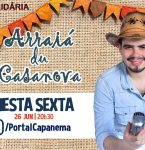 Cantor Capanemense fará live solidária em prol de artistas da terra. Participe!