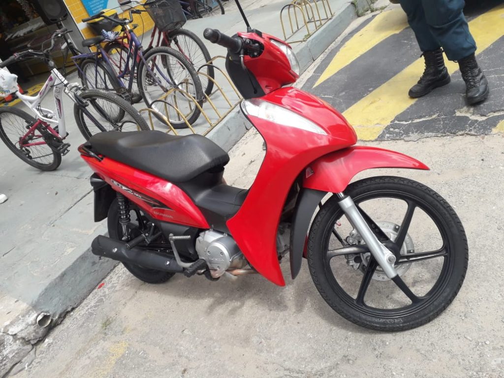 Motocicleta é localizada pela RGR SEGURANá‡A momentos após ser roubada em Capanema