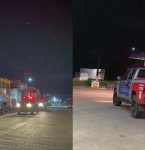 Polá­cia atua na fiscalização de bares em cumprimento ao decreto estadual, em Capanema.