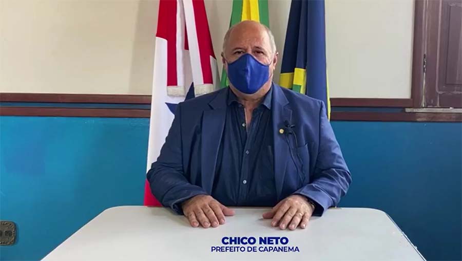 Prefeito de Capanema anuncia maior fiscalização para o uso de mascara em Capanema.