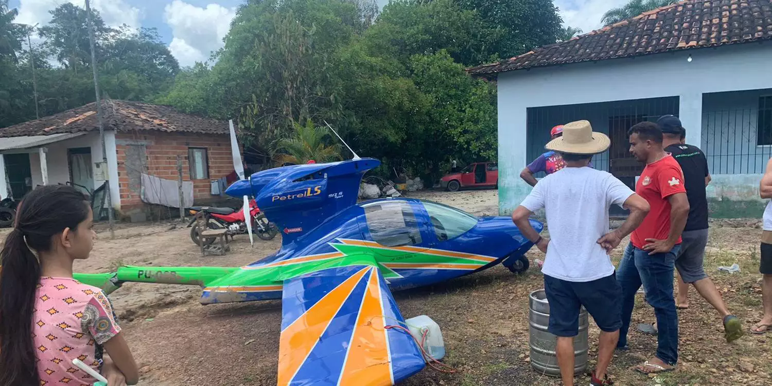 Igarapé-Açú: Casal que estava em ultraleve não sofreu ferimentos graves e passa bem