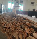 Reforma destrói painel de quase 50 anos da Igreja Matriz em Capanema