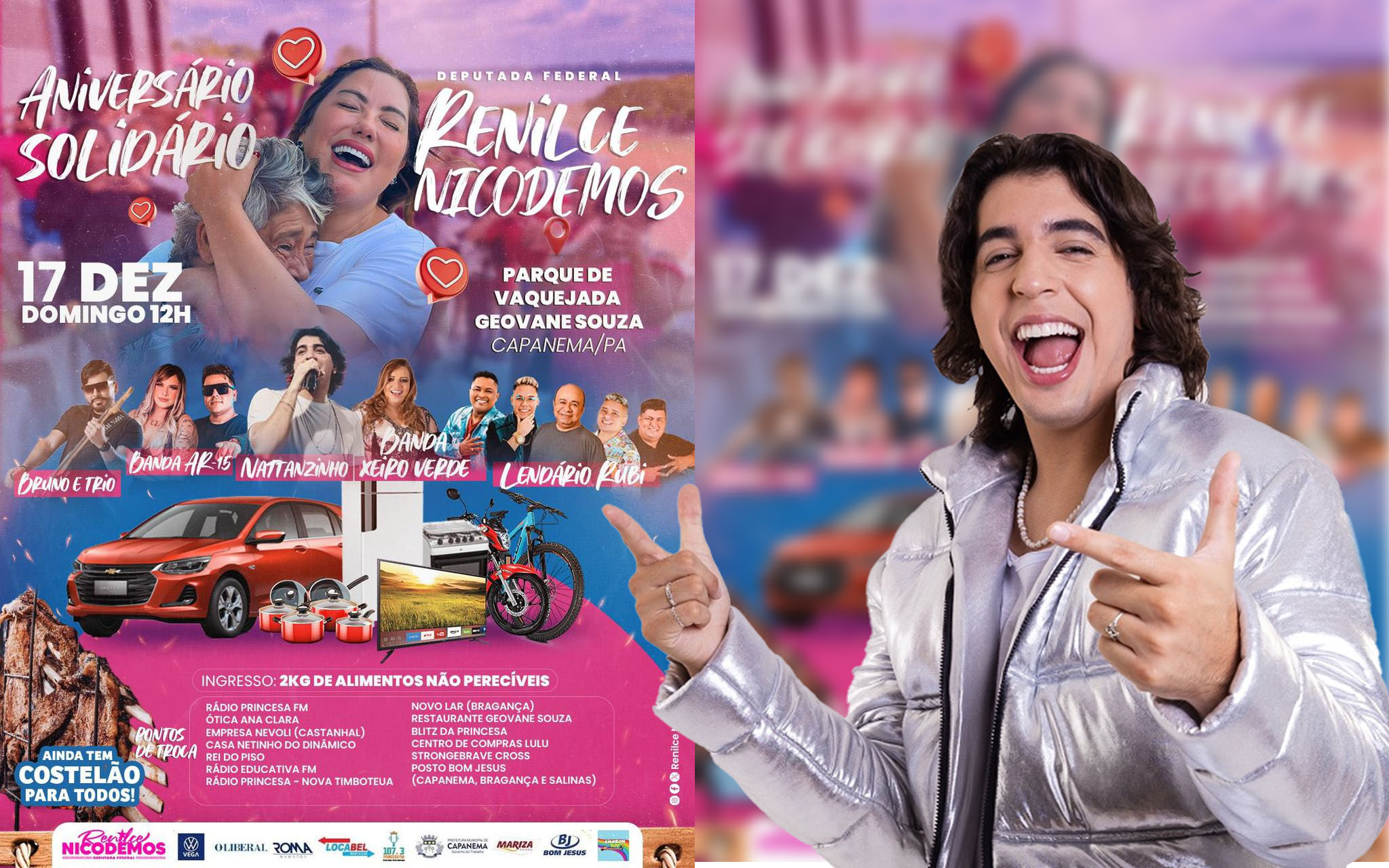 ANIVERSÁRIO SOLIDÁRIO DA DEPUTADA RENILCE NICODEMOS EM CAPANEMA