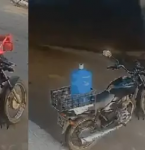 Carreta tomba e motociclista escapa segundos antes de ser esmagado, em Pernambuco