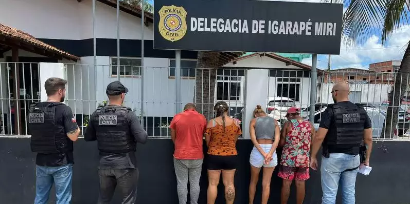 Quatro pessoas são presas suspeitas de associação criminosa, em Igarapé-Miri