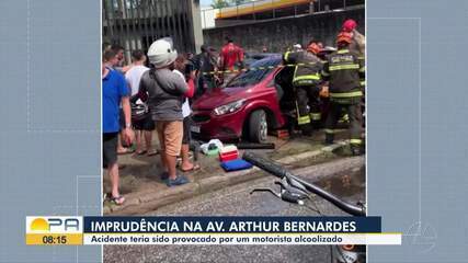 Adolescente é arremessado de bicicleta após ser atropelado por motorista alcoolizado em Belém