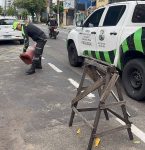 Operação apreende 200 objetos que bloqueavam vagas públicas de estacionamento em Belém