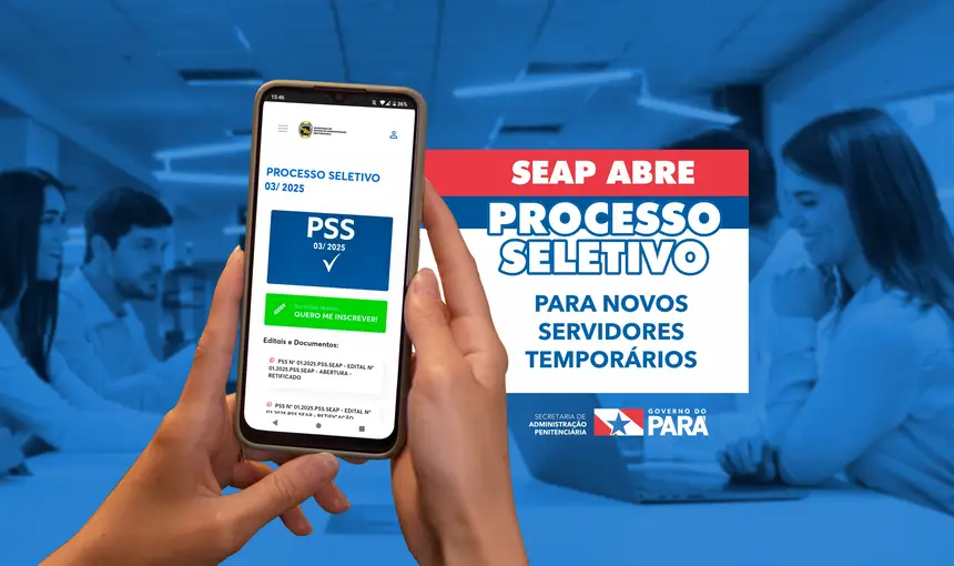 Seap abre seleção com 612 vagas e salários de até R$ 5,6 mil; acesse a inscrição