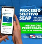 Seap prorroga inscrições para PSS com 612 vagas no Pará