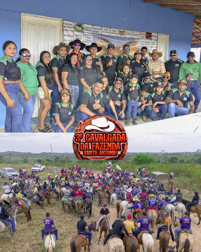 3ª Cavalgada da Fazenda Santo Antônio na Vila do Faveiro em Viseu foi um sucesso.