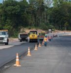 Polícia Civil investiga roubo de retroescavadeira em obra da Avenida Liberdade, em Belém