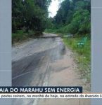 Três postes caem e deixam Praia do Marahú sem energia em Mosqueiro, ilha de Belém