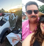 Casal morre após carro sair da pista e cair em barranco na PA-263, em Goianésia do Pará