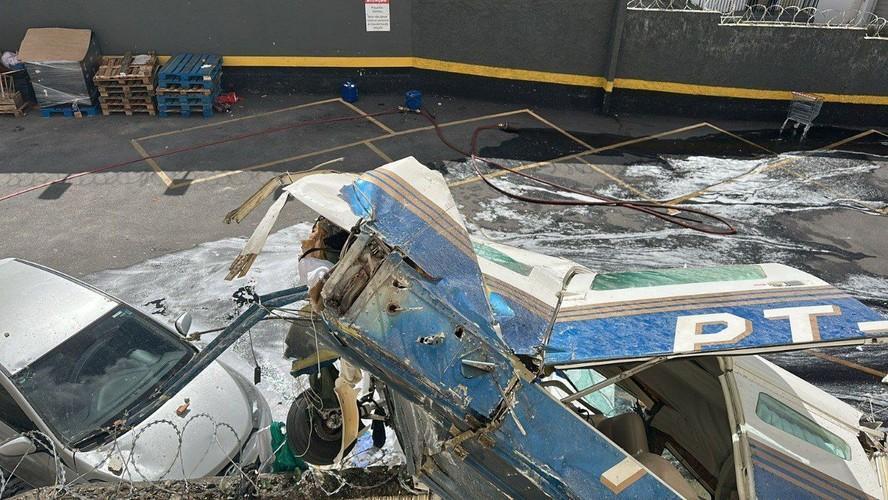 Cenipa investiga queda de avião de pequeno porte que atingiu prédio em Belo Horizonte