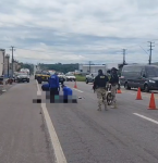 Idoso morre após colisão entre caminhão e motocicleta na BR-316, em Castanhal