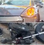 Acidente com Porsche de fisiculturista Fábio Giga é flagrado por câmeras de segurança em SP