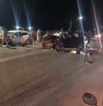 Colisão entre três veículos deixa um morto e quatro feridos na PA-140, em Quatro Bocas