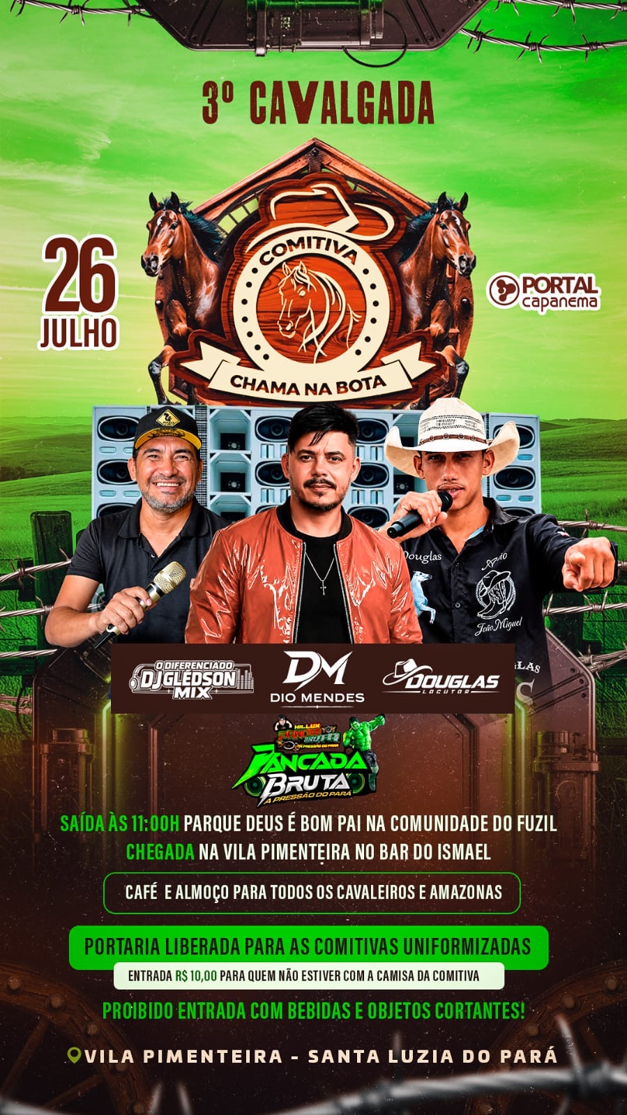 Cavalgada da Comitiva Chama na Bota