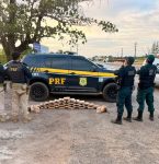 PRF e PM apreendem 44 tabletes de drogas em Capanema